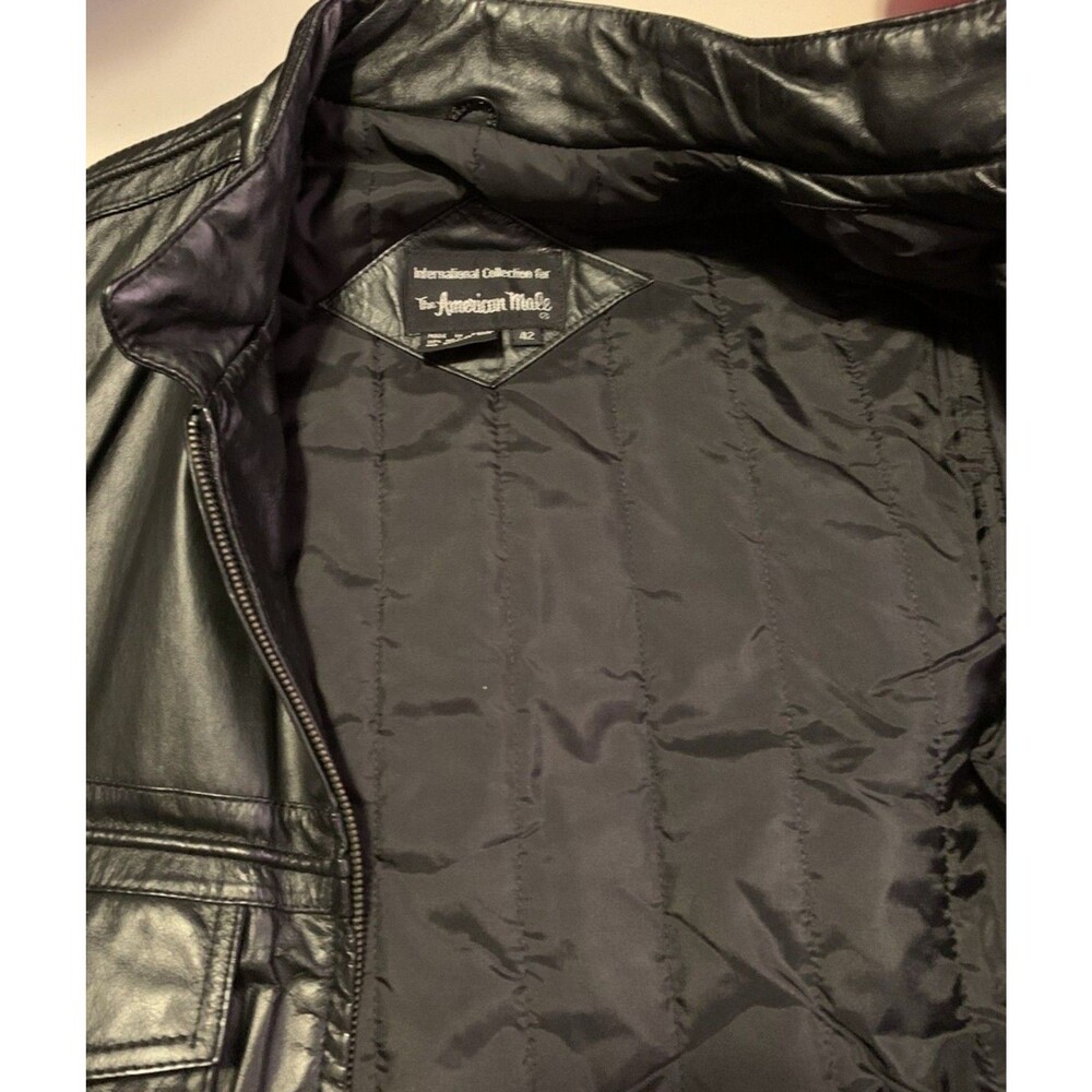 Motorcycle Jacket Insulated Studded Leather International Collection Sz42 Vtg - Picture 11 of 16